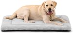 Pad de lit pour chien moyen/grand, ultra-soft, lavable en machine et antidérapant, coussin de couchage confortable pour chiens moyens/grands, gris, 36L x 23W Pouces