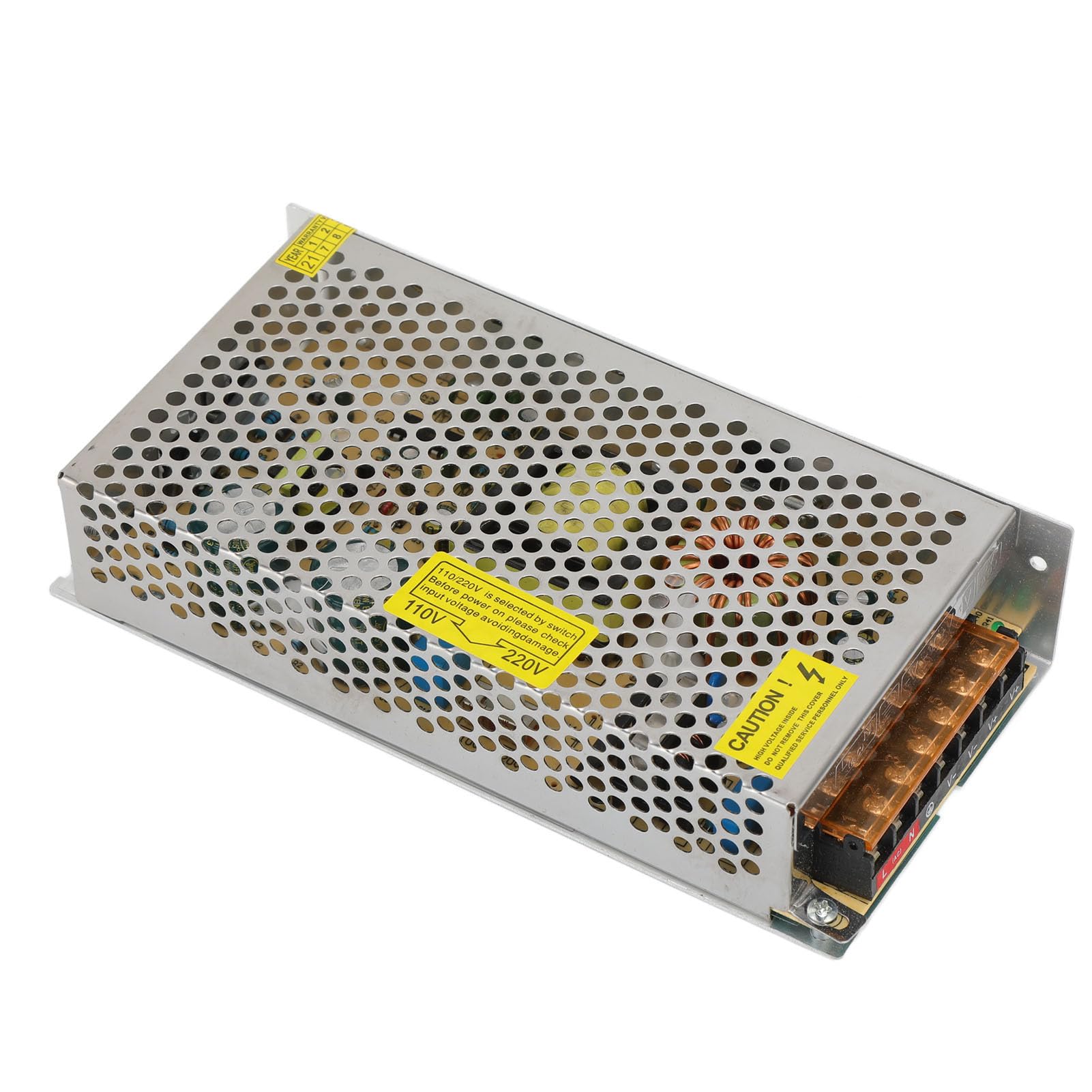 Ejoyous Alimentatore CC Trasformatore di Alimentazione in Lega di Alluminio da 110 V 220 V a 12 24 150 W con Protezione da Sovraccarico da Cortocircuito per Strisce LED Radio Computer Uso Interno
