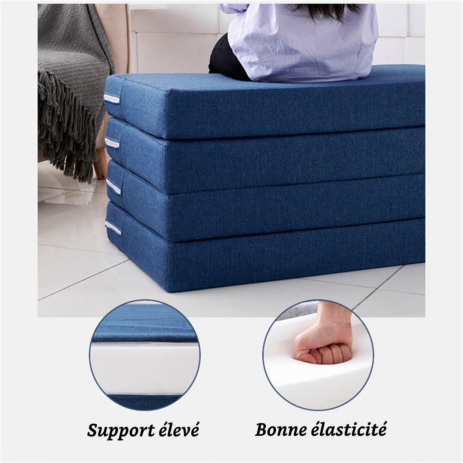 Matelas Pliable En Mousse À Mémoire De Forme, Matelas Pliable De 10cm