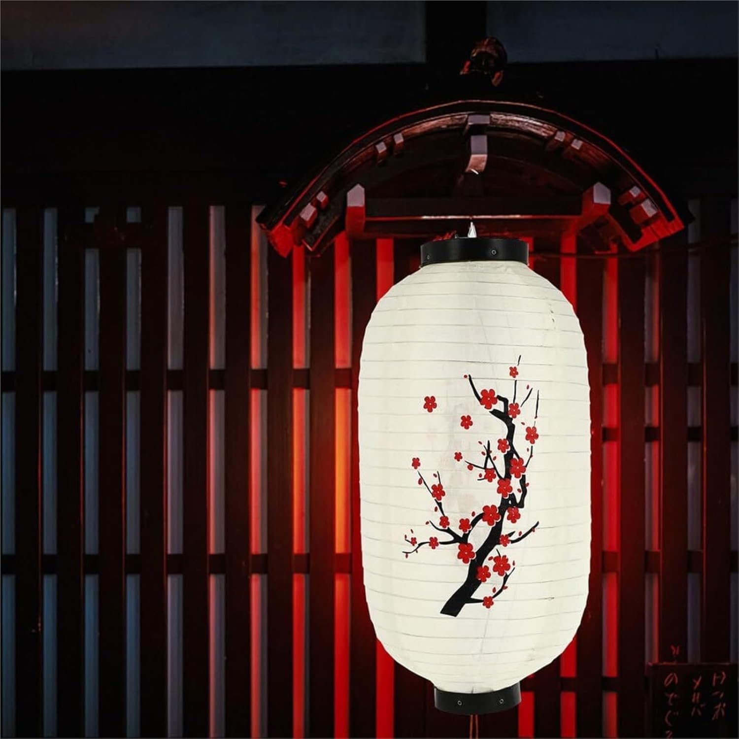 提灯ライト屋内屋外 和風ランタン シルクランタン レストラン 屋外 屋内用 夏祭り お祭り(White)