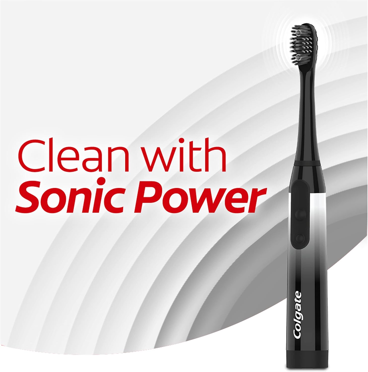 Colgate 360 Charcoal Sonic Powered Battery Toothbrush, 2 Pack