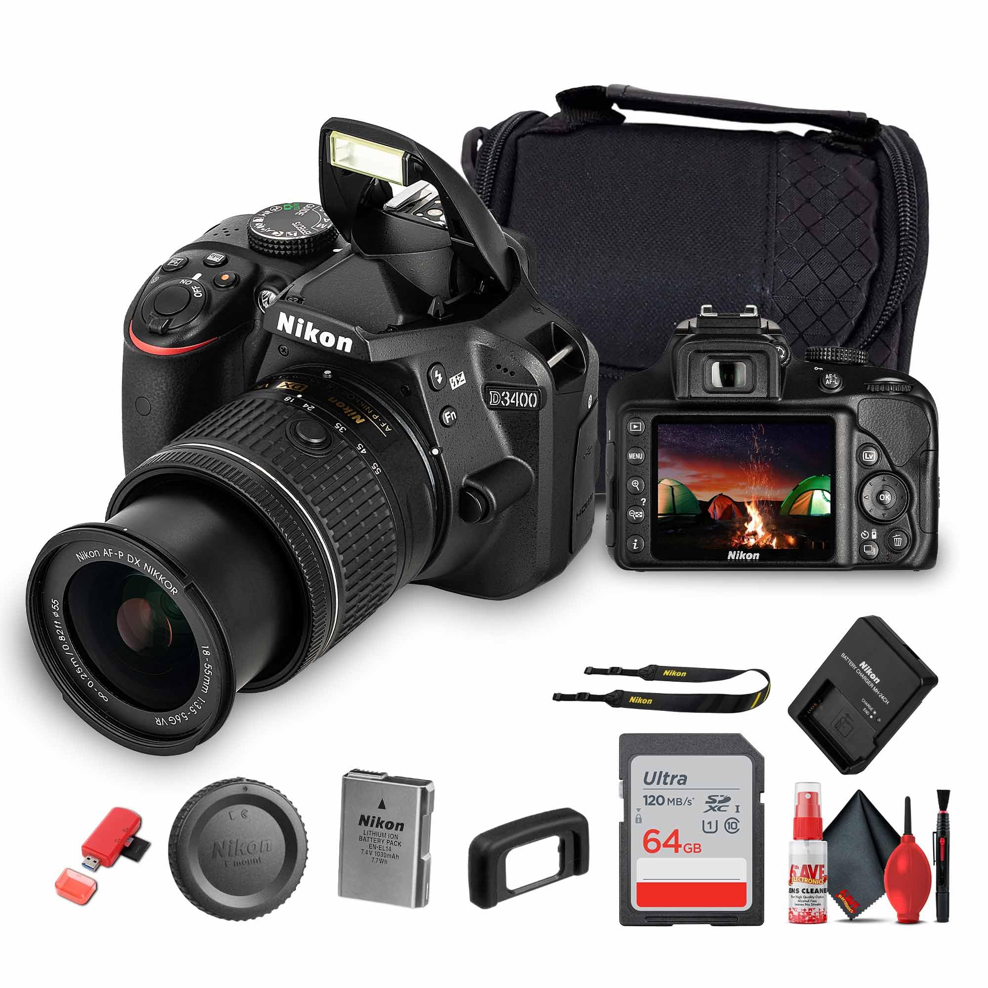 Amazon.com : Nikon D3400 DSLR Camera Kit 1571 with 18-55mm VR Lens