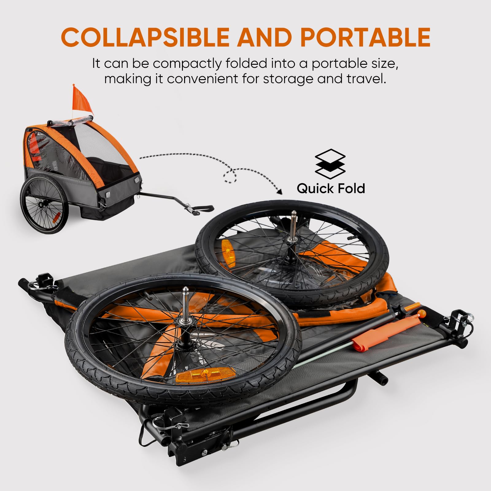 Porta Bimbi Per Bici Bici Per Bambini SEPNINE Rimorchio Per