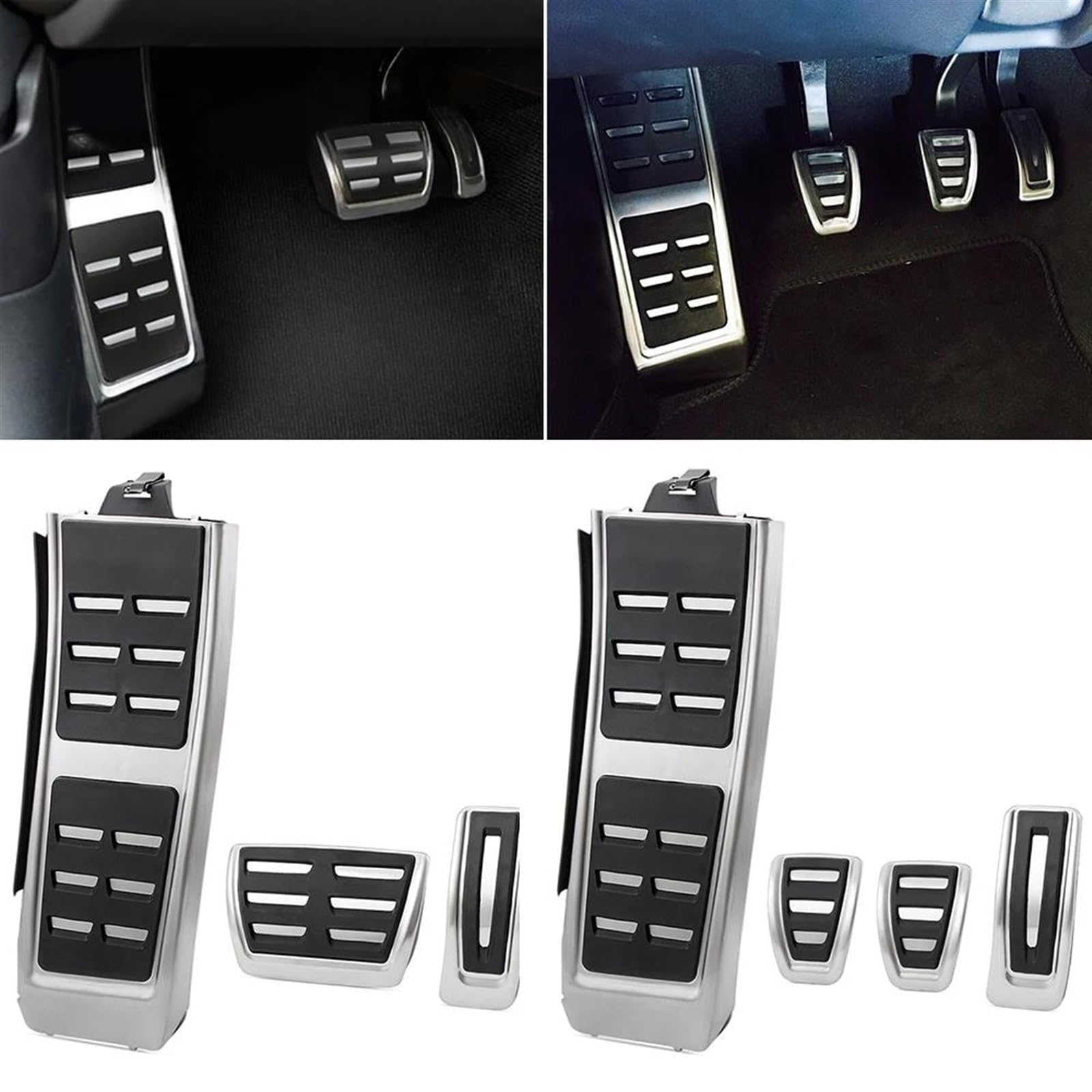 Copri Pedali Auto Per Per A7 4G8 2011 2012 2013 2014 2015 2016 2017 2018 Pedali Per Auto In Acciaio Inossidabile Acceleratore Gas Tappetini Per Pedale Antiscivolo Pedali Di Acceleratore Freno(3 pcs)