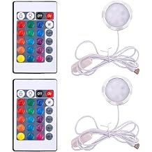 2pcs LED Lamp Kit 001 for Bambu Lab 3D Printing, 16 Colors Remote Control LED Light Kit 5V USB Powered Compatible with Bambu Lab/Makerworld/Makeronline Printe Light Box Accessories