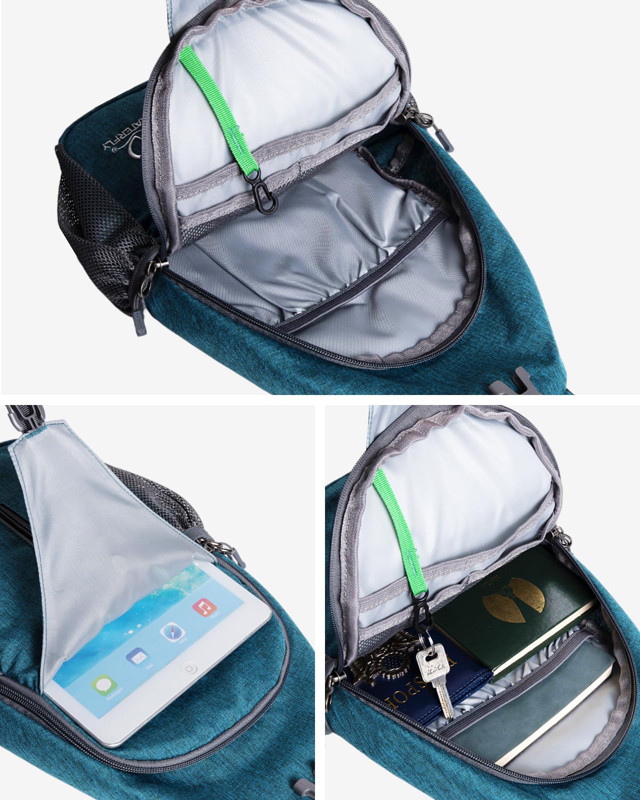 WATERFLY Crossbody Sling Backpack Sling Bag Travel Hiking Daypack view 5
