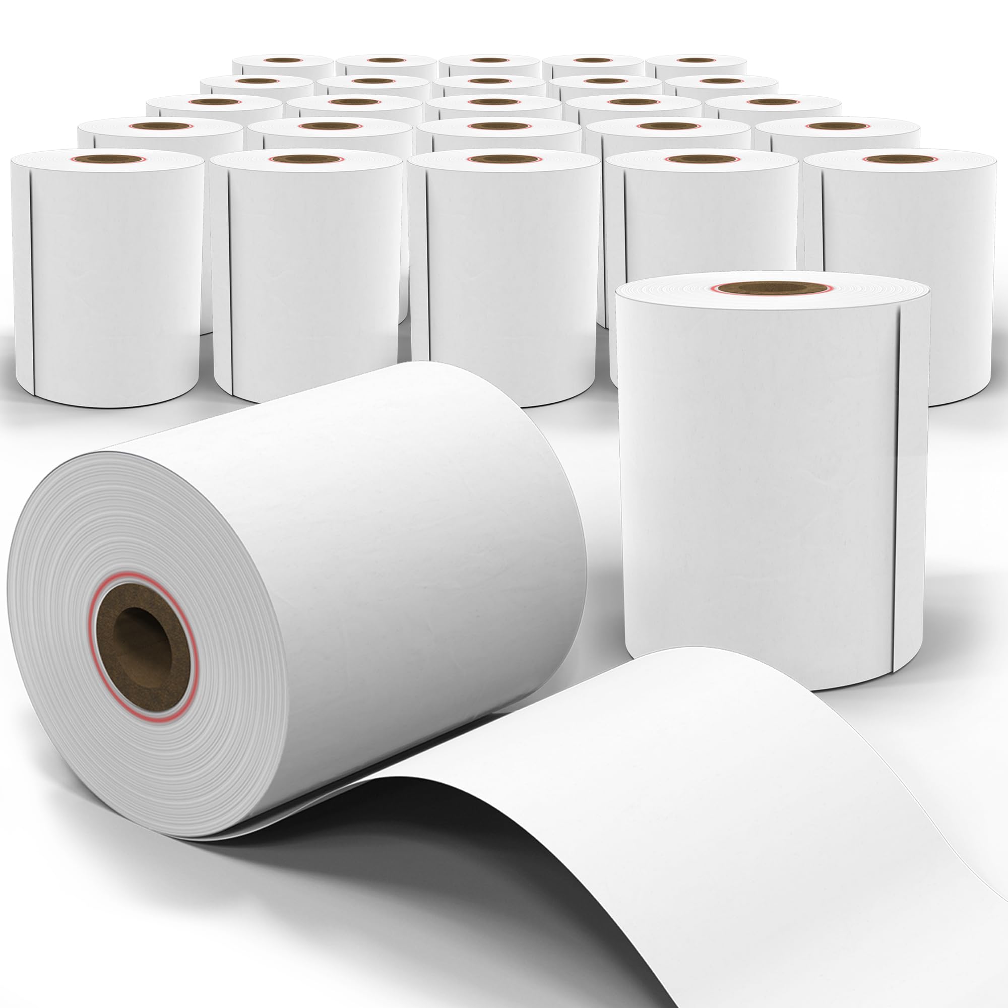 Bobine de papier thermique 57x40x12mm 15M sans BPA pour carte bleue ticket de caisse