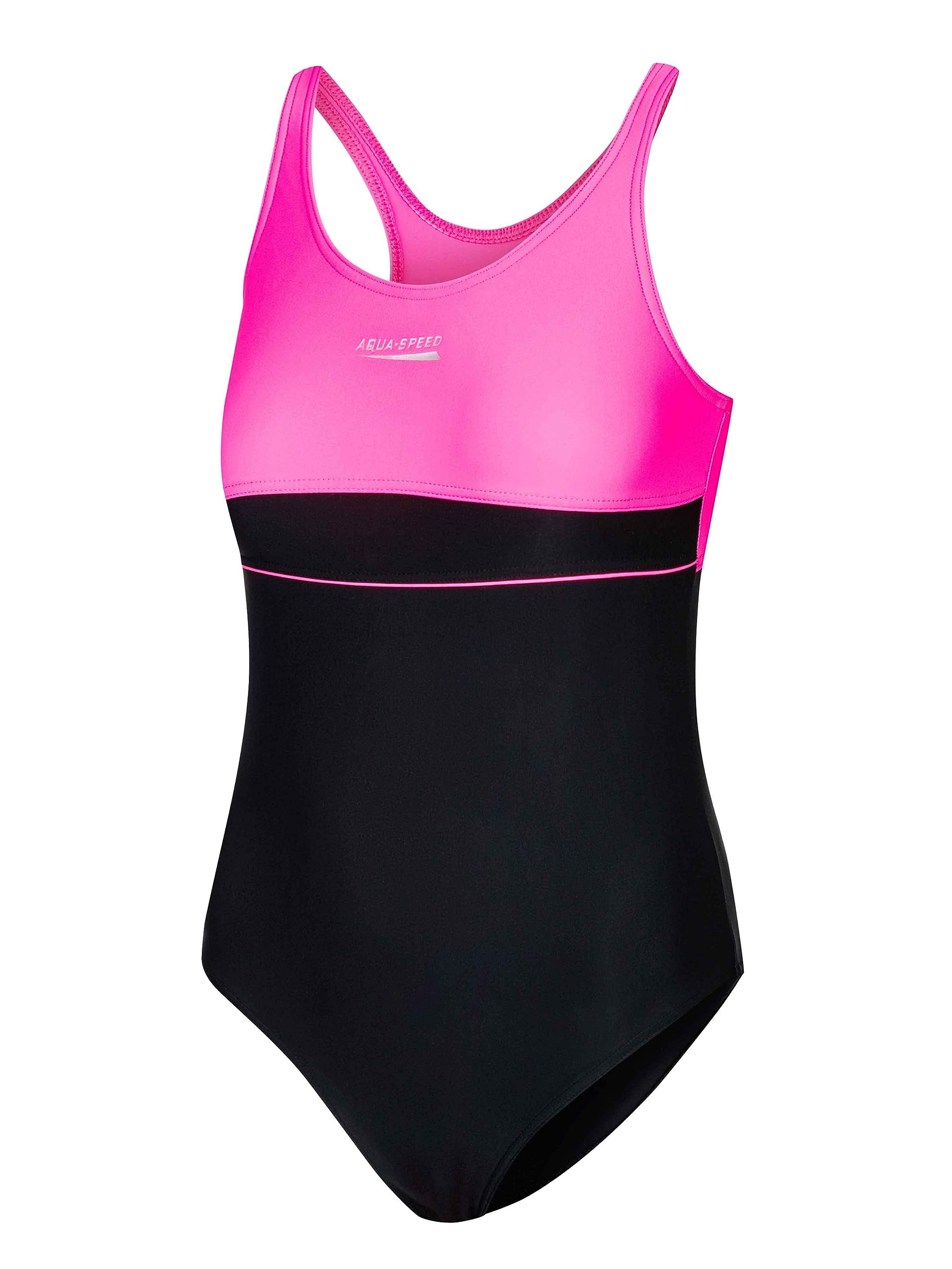 Aqua Speed Emily Maillot de Bain | Filles | Adolescents | 134-164 | Protection UV | Élastique | Opaque | Résistant au Chlore