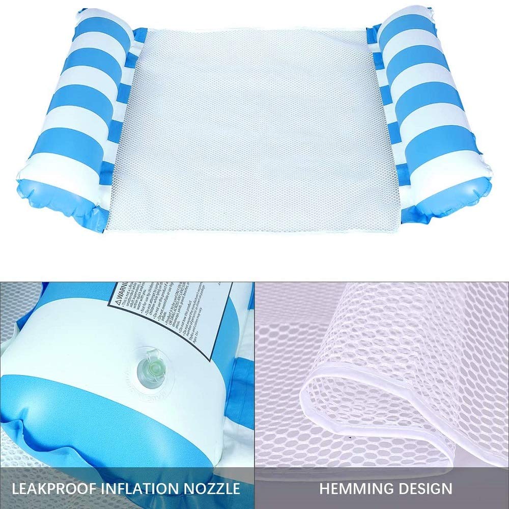 Aqua Tube - Silla Flotante Para Piscina, 4 En 1 , Tumbona De Piscina Silla Flotante De Natacion Hamaca De Agua Silla De Playa Flotador De Tubo