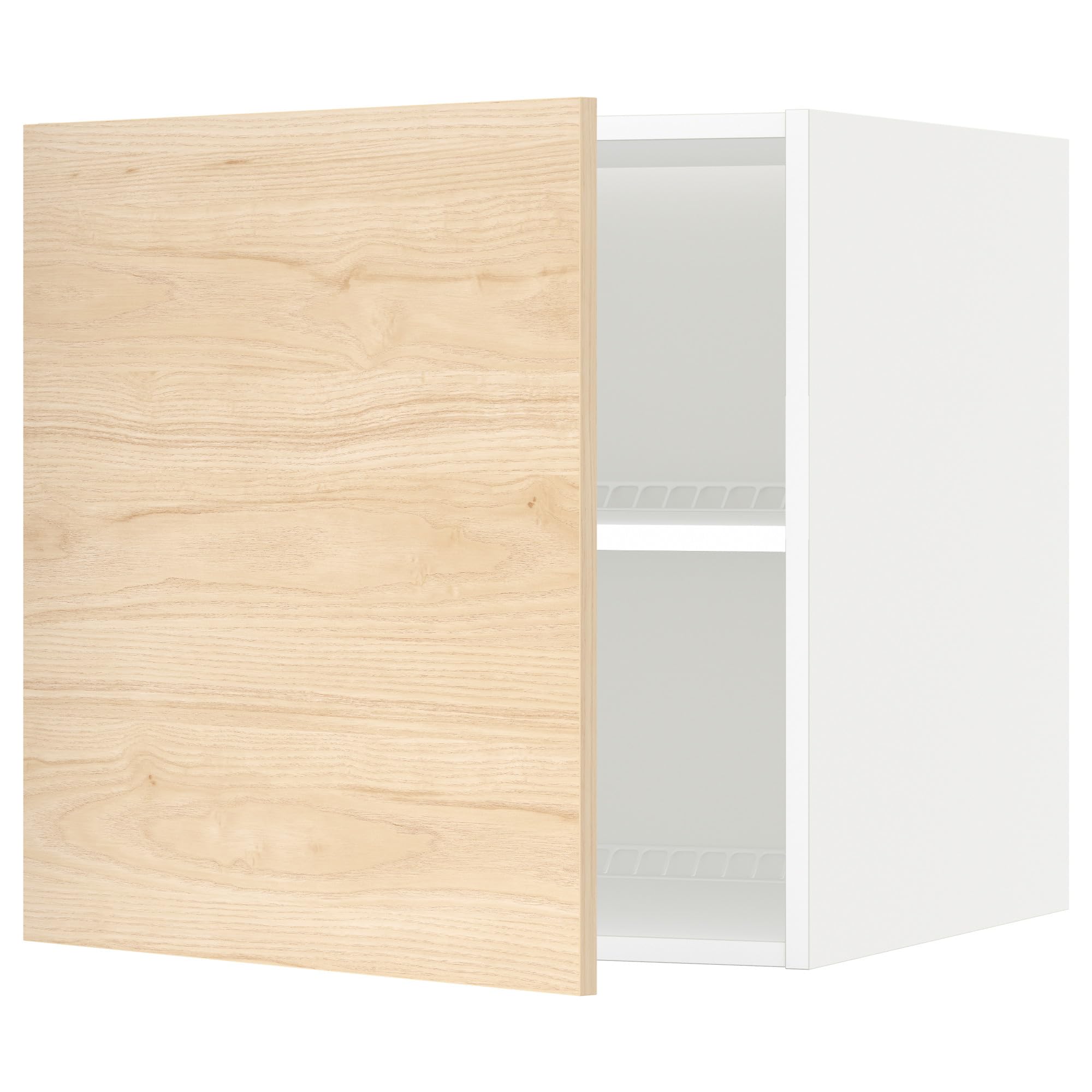 METOD armoire supérieure meuble haut surfrigo blanc effet cendré clair Askersund 60 x 60