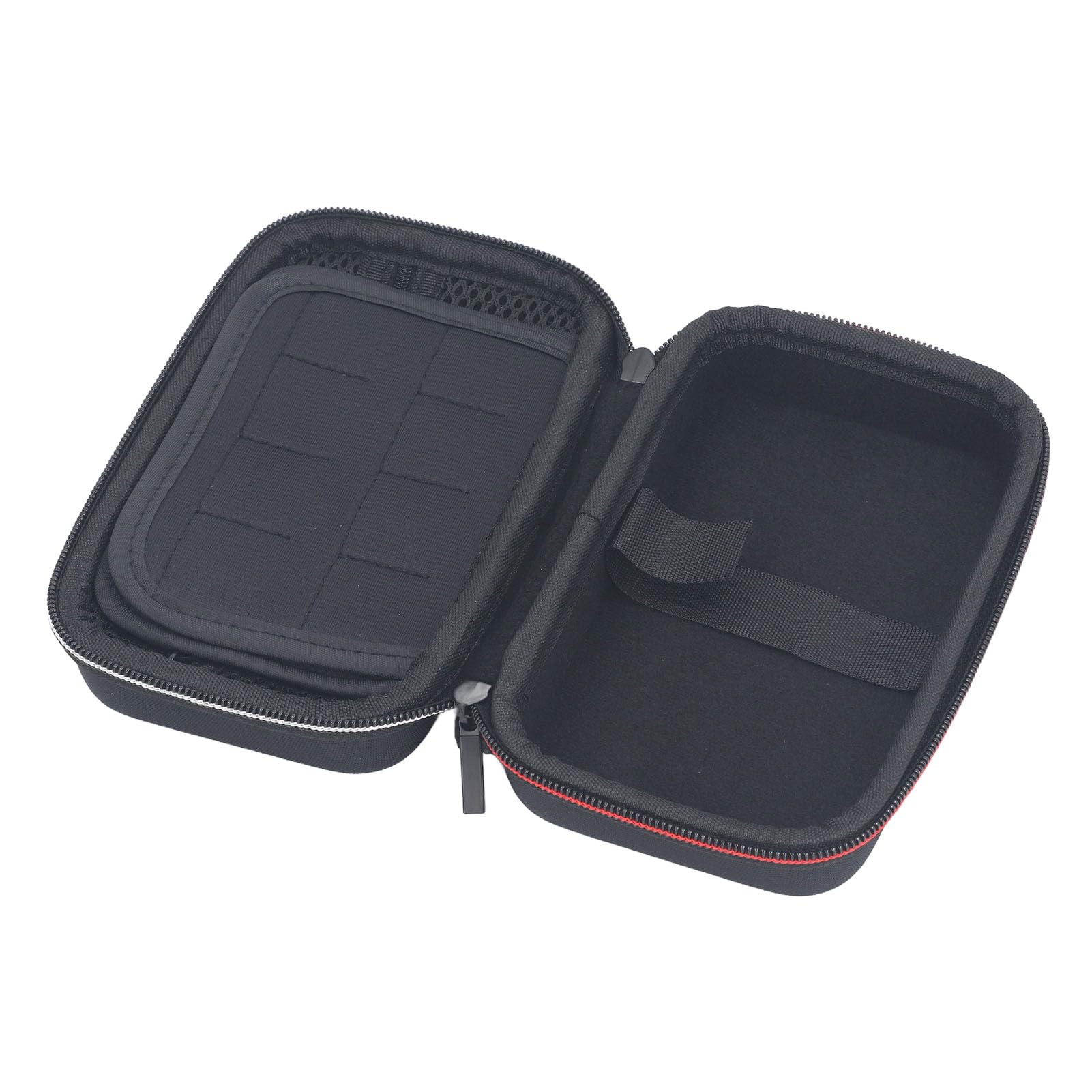 BONKZEBU Étui de Transport pour 3DS 2DS XL Étui de Rangement de Voyage de Protection Dur en Nylon Durable avec Une Poignée de Créneaux de Jeu pour Les Accessoires de Console de Jeu Noir