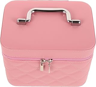 Estuche de maquillaje pequeño rosa para cosmé...