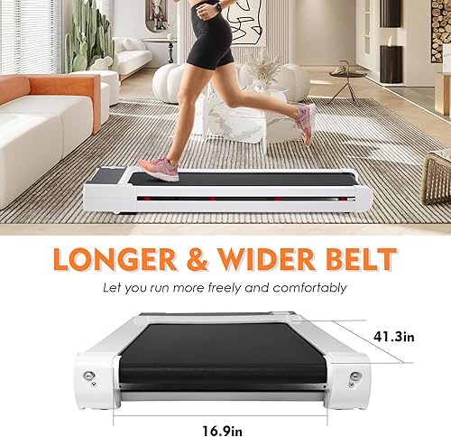 Miniatura 3 de MICHYUGM Cinta de correr para debajo del escritorio, máquina de caminar de 2.25 HP para el hogar y la oficina con control remoto y pantalla LED,