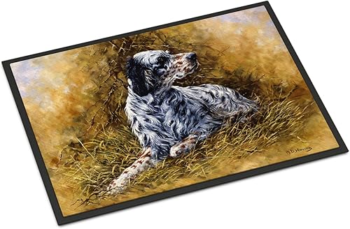 Carolines Treasures HMHE0007JMAT - Alfombra inglesa para interiores o exteriores 24 x 36 pulgadas 36 pulgadas de largo x 24 pulgadas de ancho