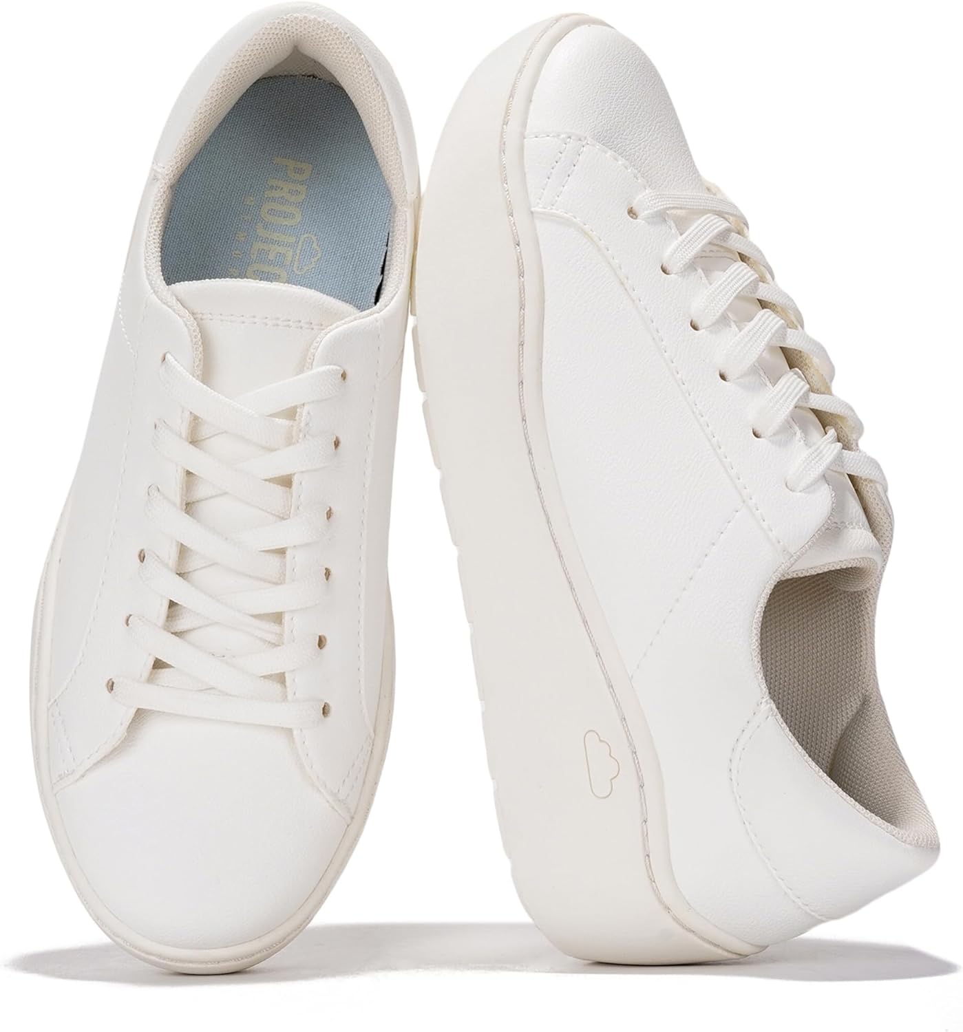 Project Cloud Platform Sneakers for Women – Lightweight Womens Sneakers with Memory Foam Insole – Non Slip Lace-Up Womens Shoes – Perfect Summer Shoes for Women 2026 (Bossy)