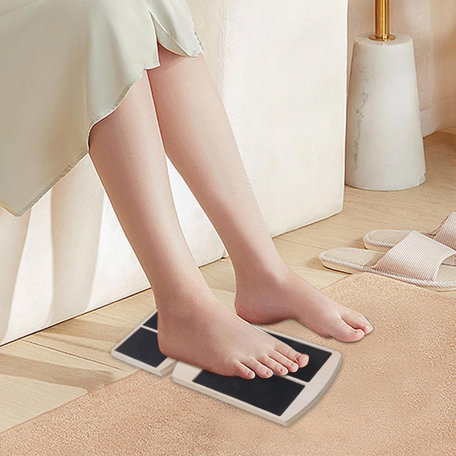 Generic Balance Board - Slant Ankle Strengthener | Wooden Core Strength & Stability Trainer | Black, Adult