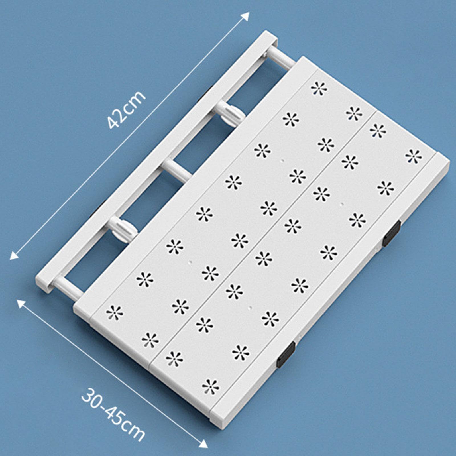 Qianly Schubladenteiler Modularer Organizer Erweiterbare Trennwand rutschfeste Pads Einfache Anbringung für Badezimmer Küche Studentenunterkunft, 30 bis 40 cm