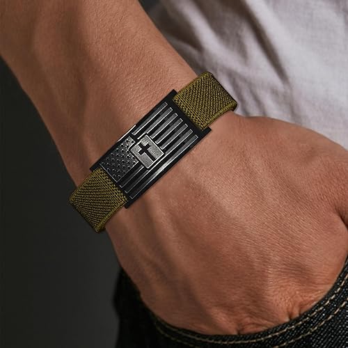 Miniatura 3 de Rellenos de Calcetín para Hombres y Niños, Brazaletes Cristianos con Cruz de la Bandera Americana, Ideas de Regalos de Navidad para Niños,