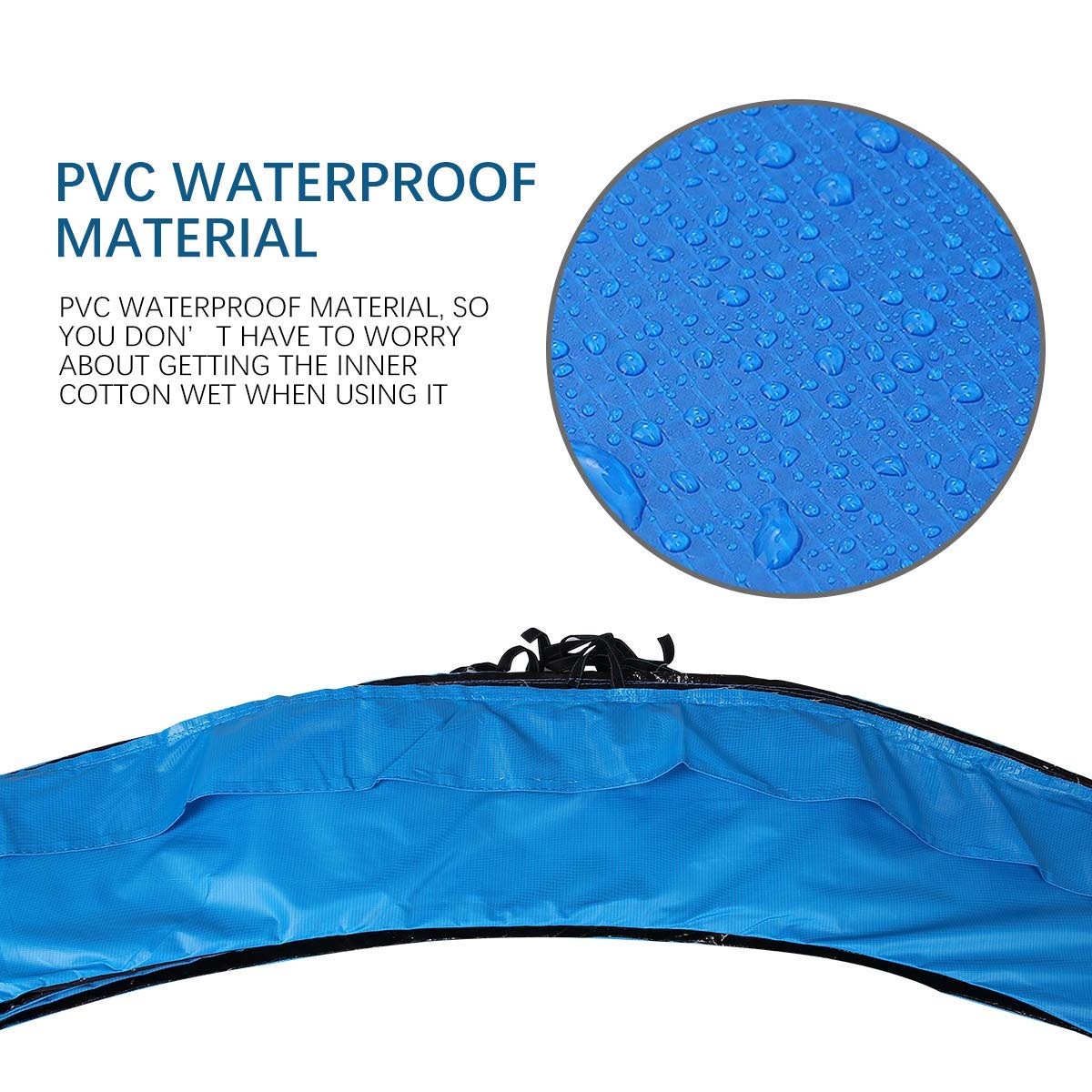 Upper Bounce, tappetino elastico di ricambio per trampolino rotondo da 6 4,9 m, con cinghie elastiche, durevole e resistente alle intemperie