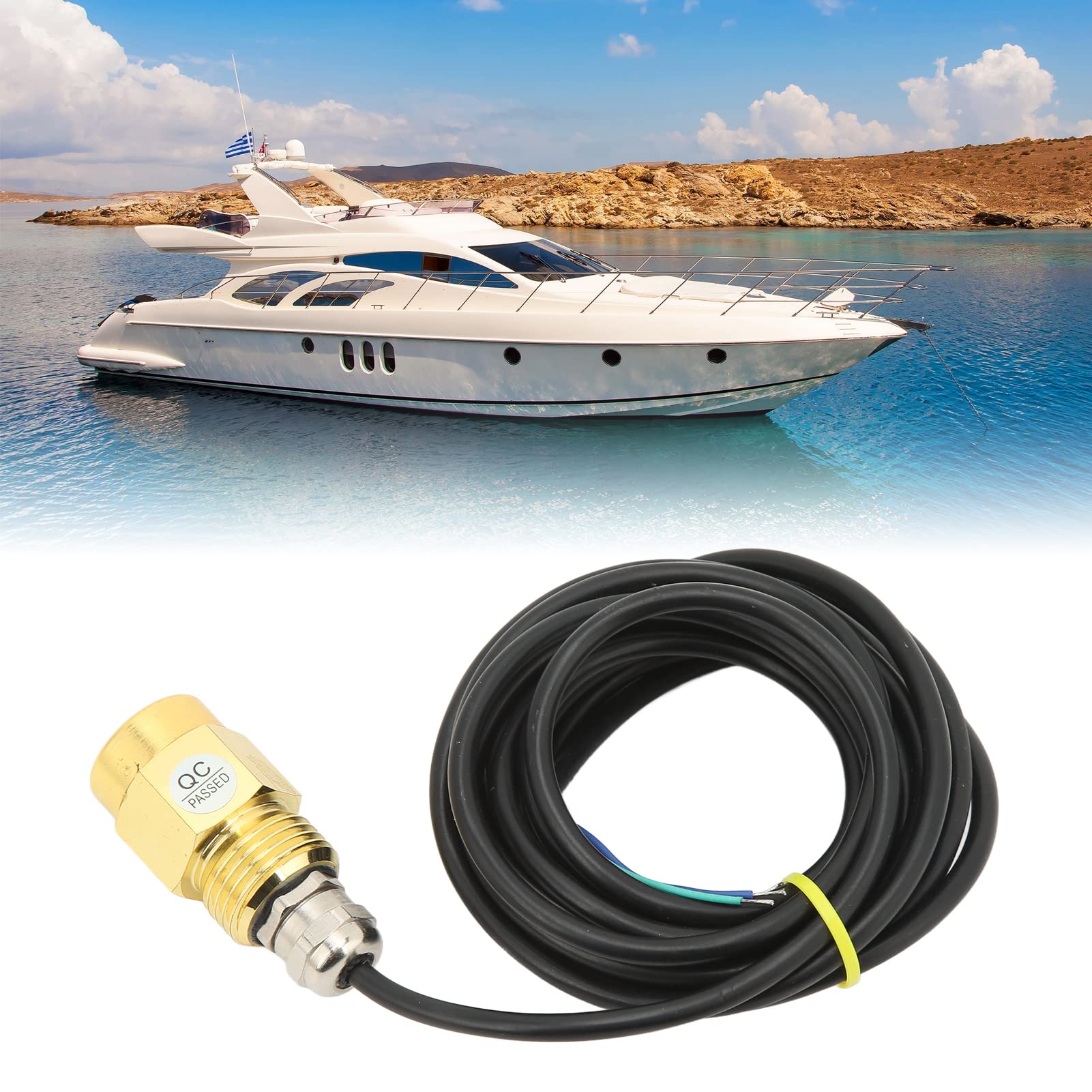 Tbest Lampe De Bouchon De Vidange 12V 24V IP68 – Ultra Lumineuse, Cuivre Costaud, Pour Bateau, Piscine Ou Navigation (blanche)