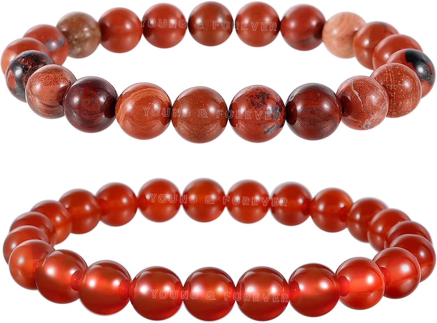 Young & Forever Gift Mens Fashion Best Friend Accessories Friendship Gifts Crystal Beads Jewellery Hand bracelet for Men women girls couple boys Birthday Gift
