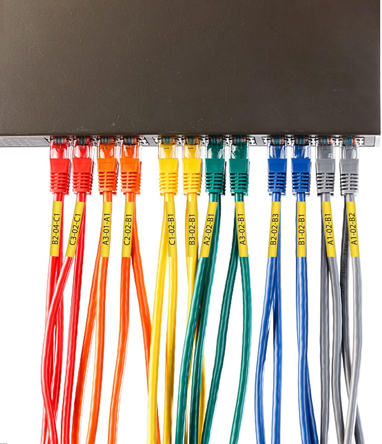 NineLeaf 10 Pack Compatible for Ptouch HSe-611 HSe611 HS-611 HS611 AHS-611 Yellow 5.8mm 1/4 inch 0.23'' Heat Shrink Tubes for PT-E300 PT-E500 PT-7600 PT-PP750WVP Label Maker Tapes