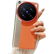 For Vivo X200 Ultra Case Camera Protective Matte Frosted Shield Anti-Drop PC Hard Back Cover Bumper Orange, X200 Ultra