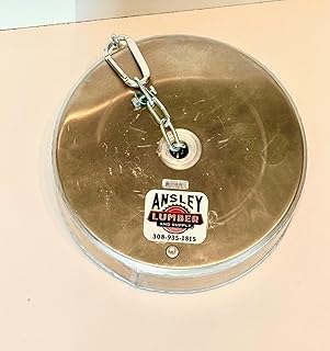 Ansley Lumber and Supply 12" x 4" Aluminum Pan Float w/Zinc Chain for Water Valve