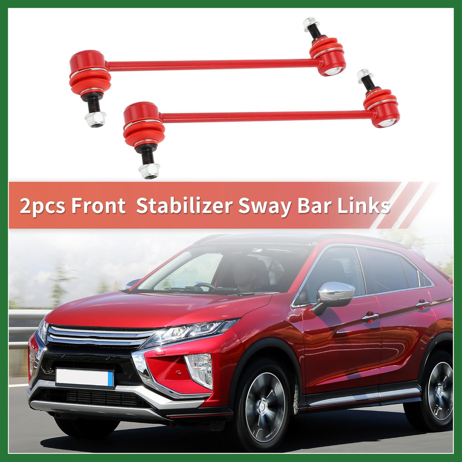 Motoforti 2pcs Front Sway Bar Links Stabilizer Link Kit for Mitsubishi Outlander 2007-2015 for Mitsubishi Lancer 2008-2015 Suspension Kit No.K80258/LC6234170 Long-lasting