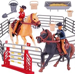 Amazon.com: Peagprav Western Rodeo Horse Toys for Girls and Boys ...