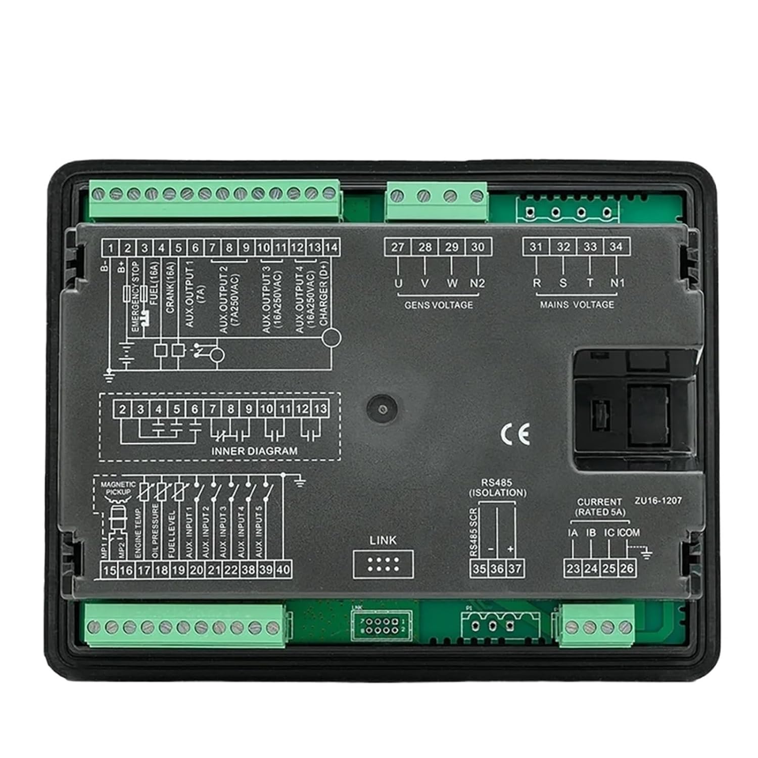 6120U Diesel Generator Controller Auto Start Stop Control Module Panel ATS Generator Accessories Replace HGM6120N(6120UC)