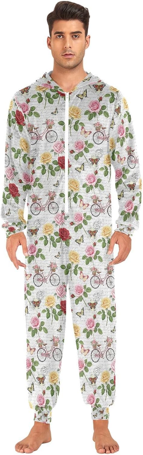 QUGRL Onesies Adult Pajamas Costume for Women Men Unisex Cosplay Sleepwear Homewear Suit Winter S-XL