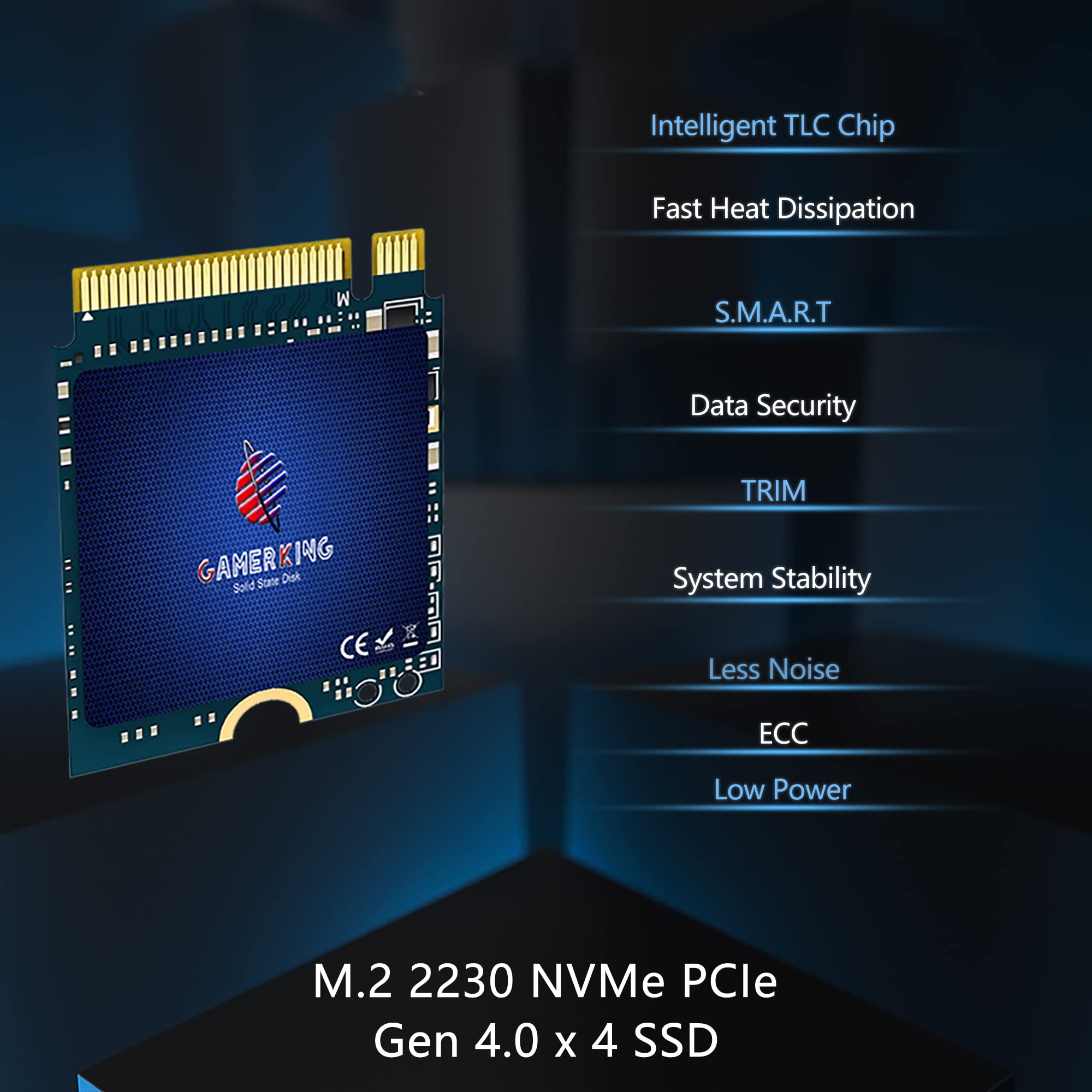 Amazon.co.jp: GAMERKING 1TB M.2 2230 SSD NVMe PCIe Gen 4.0X4 内蔵