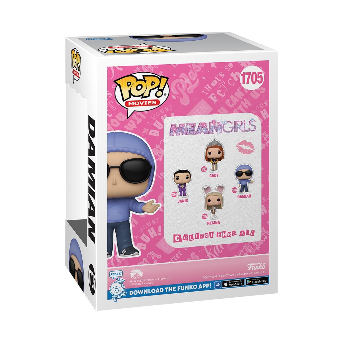 Funko Pop! Movies: Mean Girls, Damien, Keychain Novelty Keyring, Collectable Mini Figure, Stocking Filler, Gift Idea - Image 3
