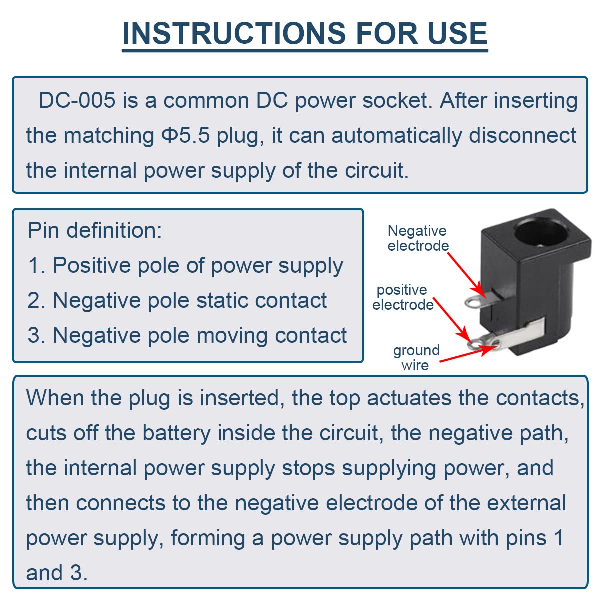 JZK 20 Stück DC-Stecker & Buchsen 5,5 X 2,1 Mm - Inkl. Kabel Für Elektronikprojekte