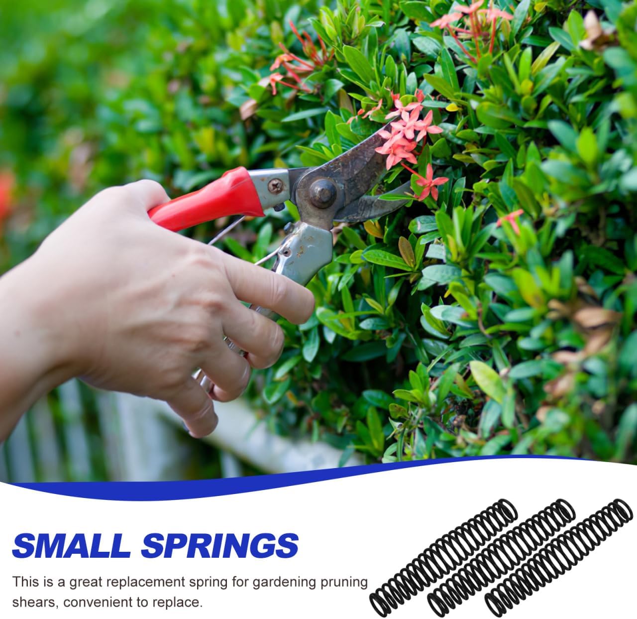 Pruning Shears Replacement Springs Hand Pruner Parts for Garden Tool Repair 10 Pack Steel Coil Springs for Gardening Scissors Easy Install 2.16 X 0.39 X 0.39 in