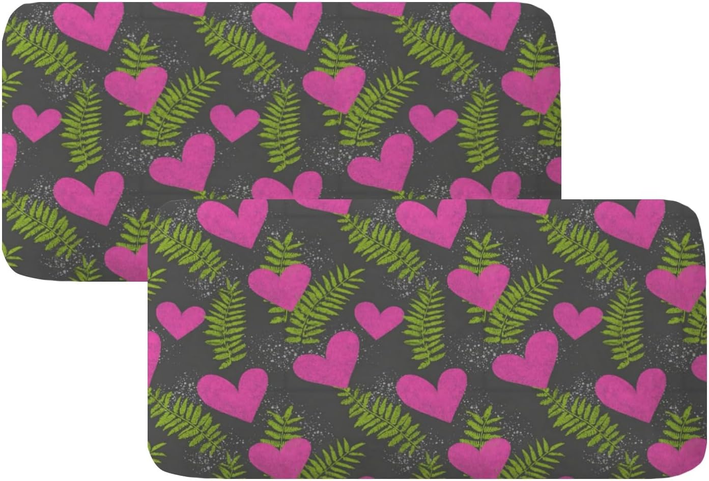 Dark Jungle Love Loveseat Covers Couch Covers for 2 Cushion Couch, 2-Piece Stretch Sofa Slipcovers Anti-Slip Washable Furniture Protectors for Dogs Pets