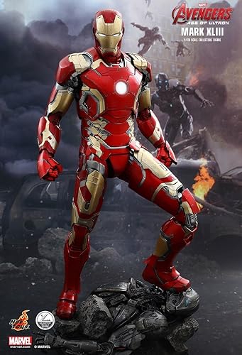 Miniatura 7 de Hot Toys Avengers Age of Ultron Figura coleccionable a escala 14 Iron Man Mark XLIII