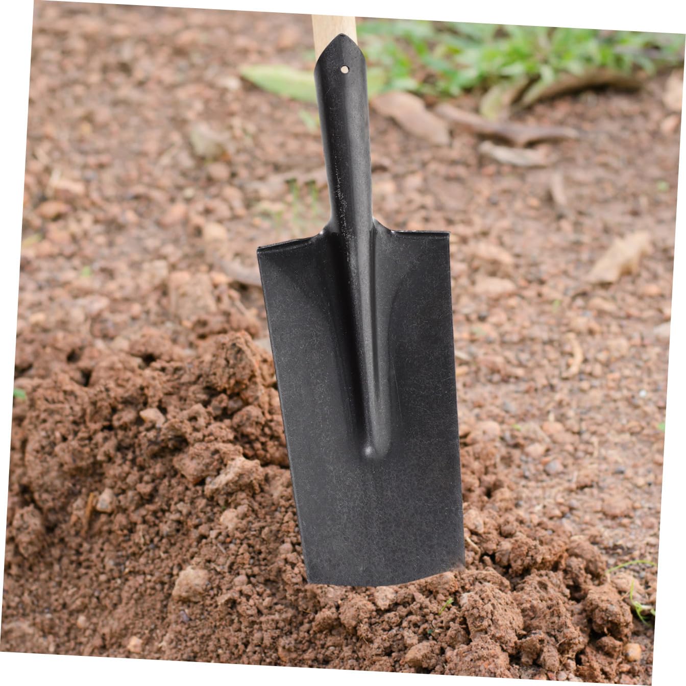 Gartenschaufel aus Verschleißfestem Manganstahl mit Robustem Griff Vielseitig Einsetzbar zum Graben Lockern Unkrautjäten Leichtes Tragbares Gartenschaufel Werkzeug für
