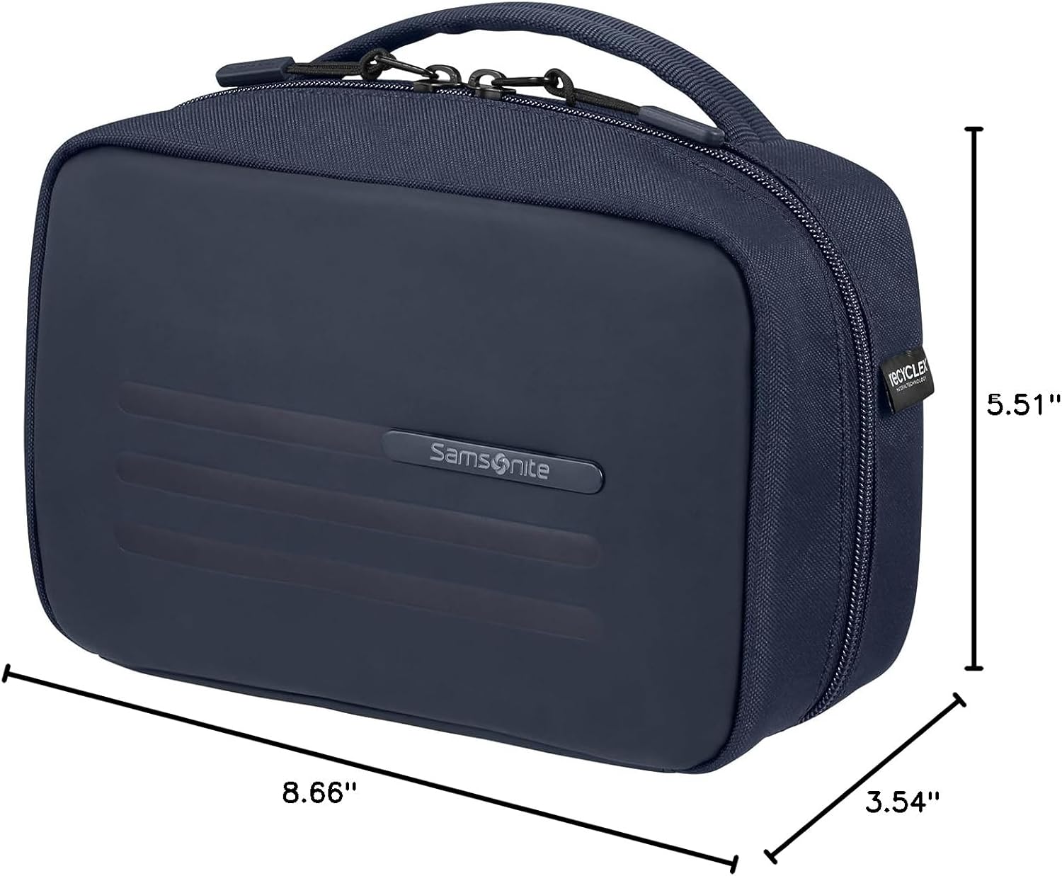 Samsonite Stackd Toilet Kit-Toiletry Bag, Blue (Navy), Standard Size
