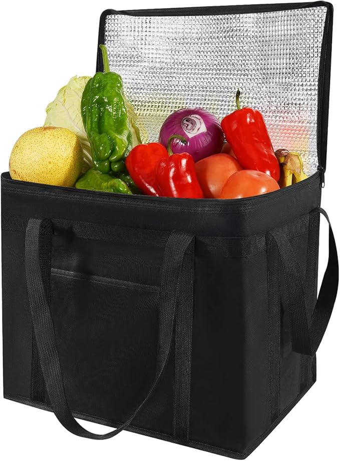 Sacs Isothermes pour Pique Nique, JSENGE Grand Sacs Réfrigérés, Sacs De Courses Pliable, Sac