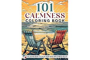 Adult Coloring Book - 101 CALMNESS: Perfect for Stress Relief!