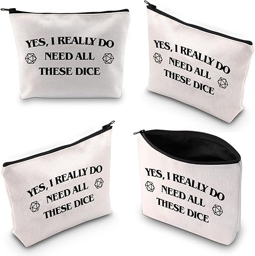 Miniatura 6 de Bolsa de dados D y D, Dungeon Master DM, regalo de juego de rol, Yes I Really Do Need All These Dice Pouch (Sí, necesito dados)
