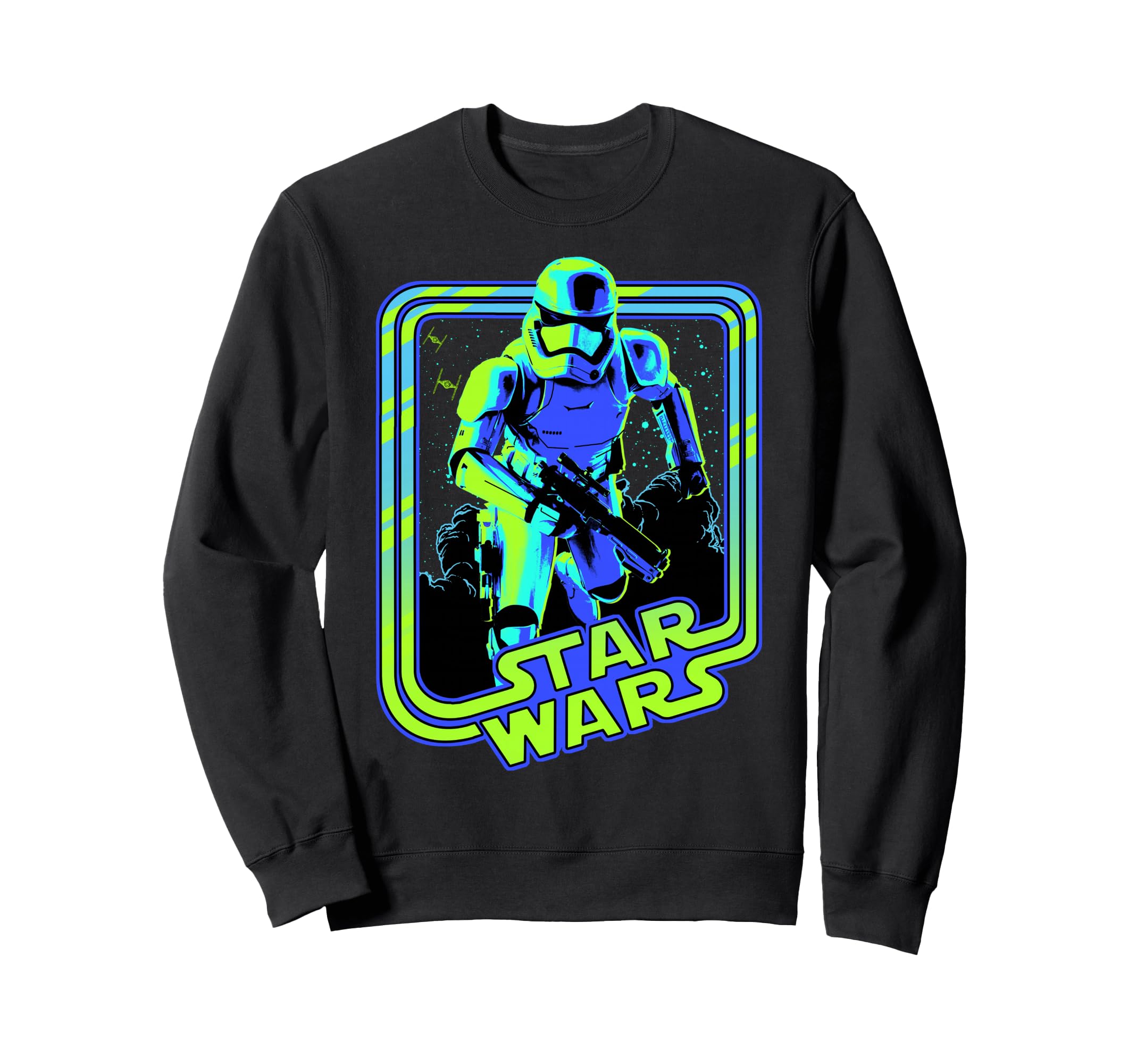 Sweat Star Wars Trooper Glow pull néon coupe premium manches longues - 2