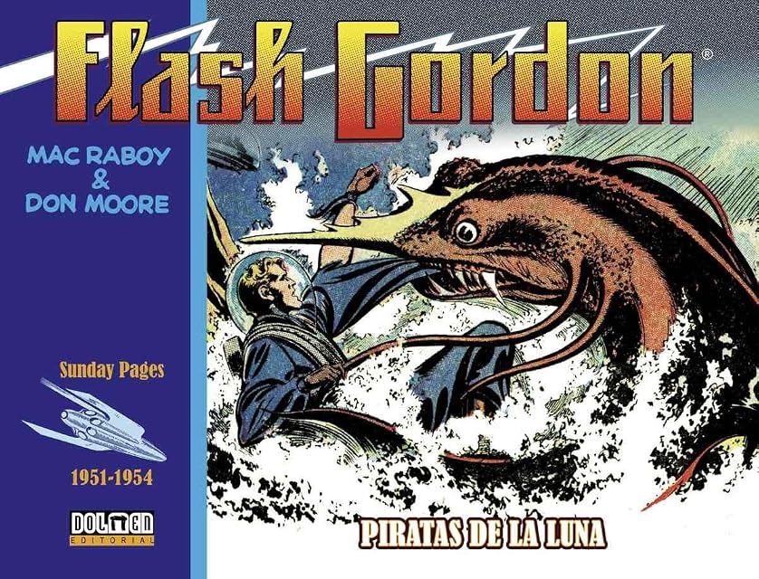 Portada de Flash Gordon. Piratas de la Luna 1951-1954