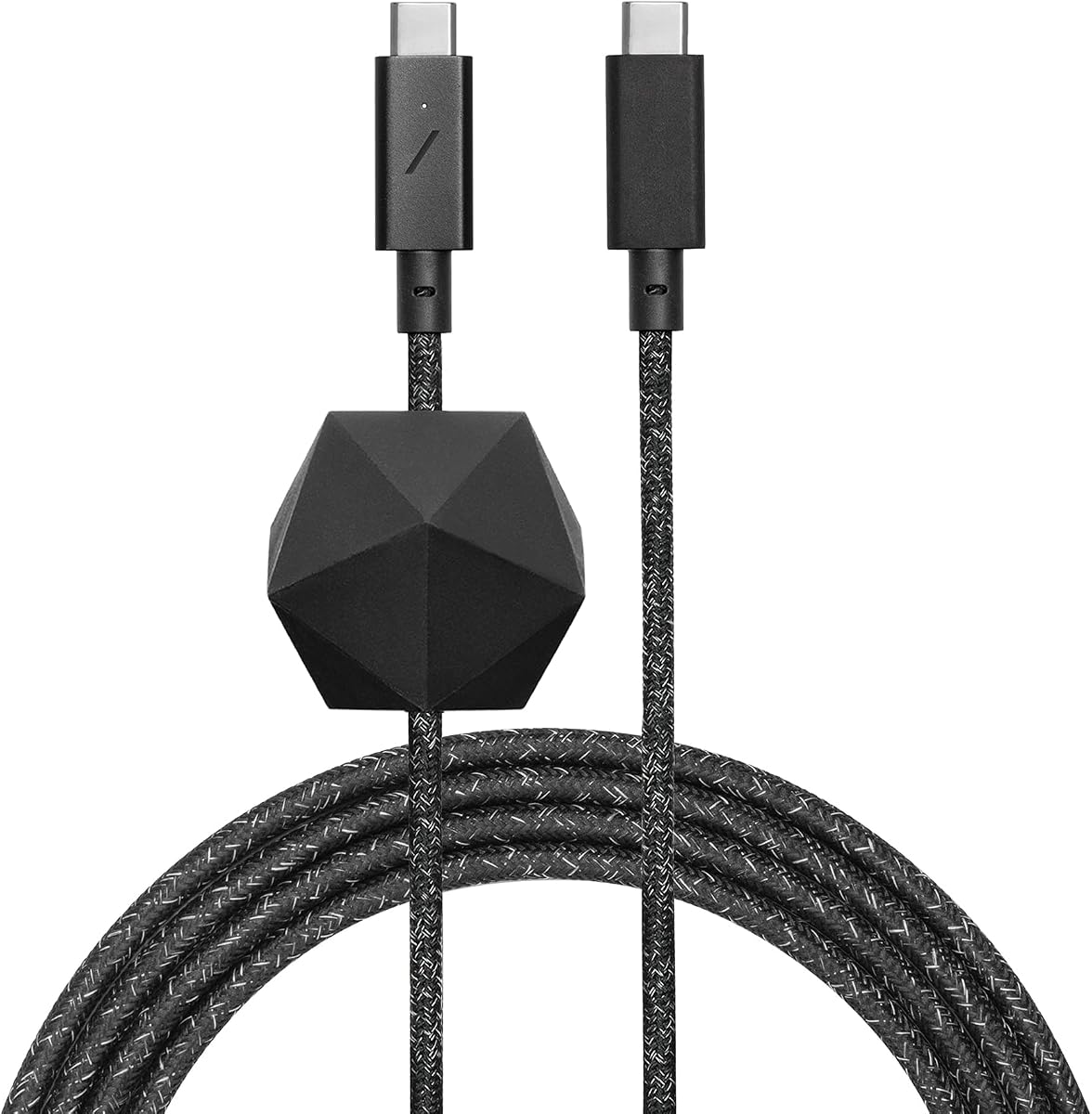 Cable de escritorio tipo C: USB-C a USB-C Cable de carga antideslizante ultrafuerte de 8 pies con peso de anclaje Compatible con iPhone Air, 17, 17e, MacBooks M5, Surface Go 4, iPad Pro y Air (Cosmos)