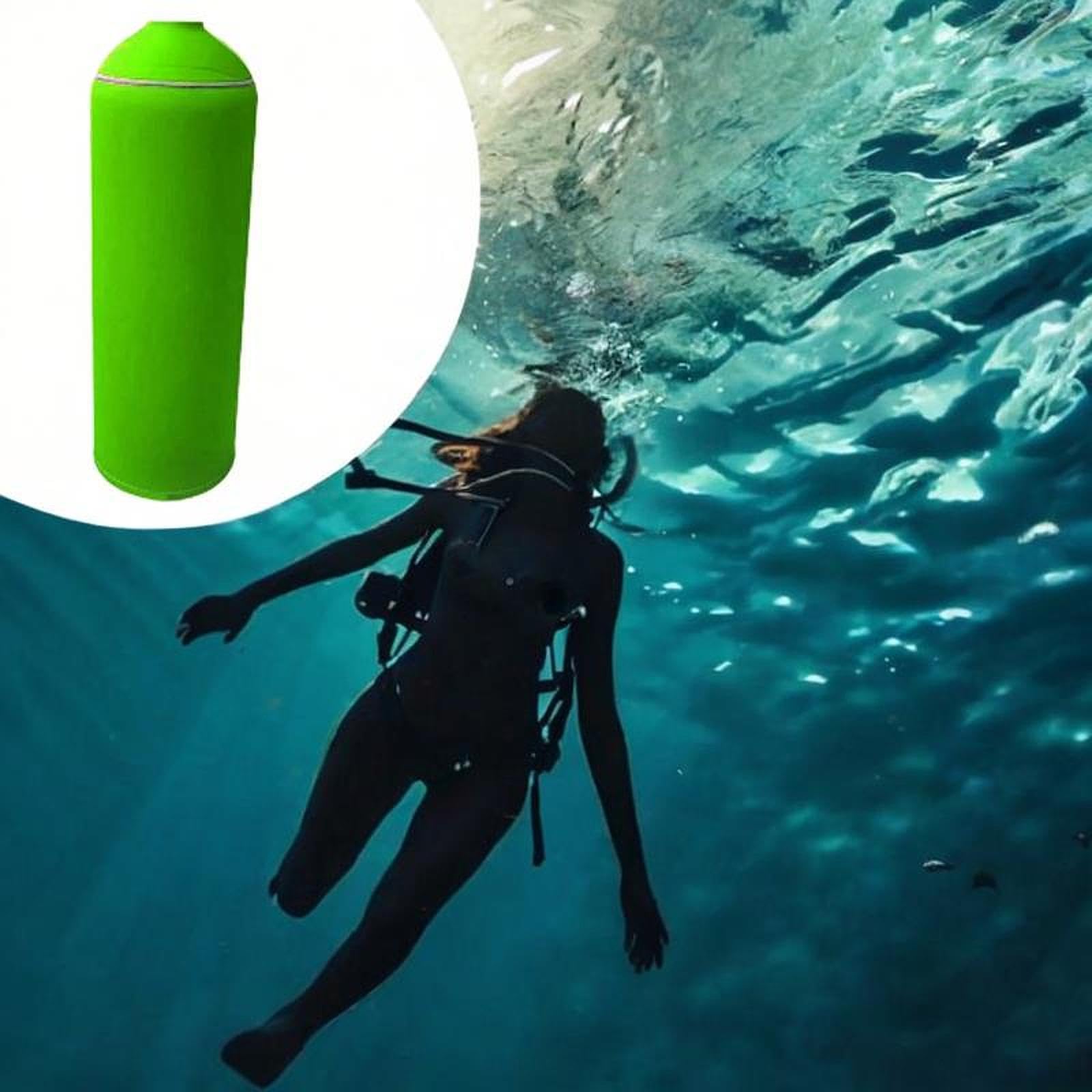 Menolana Scuba Dive Tank Protective Cover Protector Scratch Resistant Neoprene Fit 12L Cylinders Easy Installation Protection Cover, Green