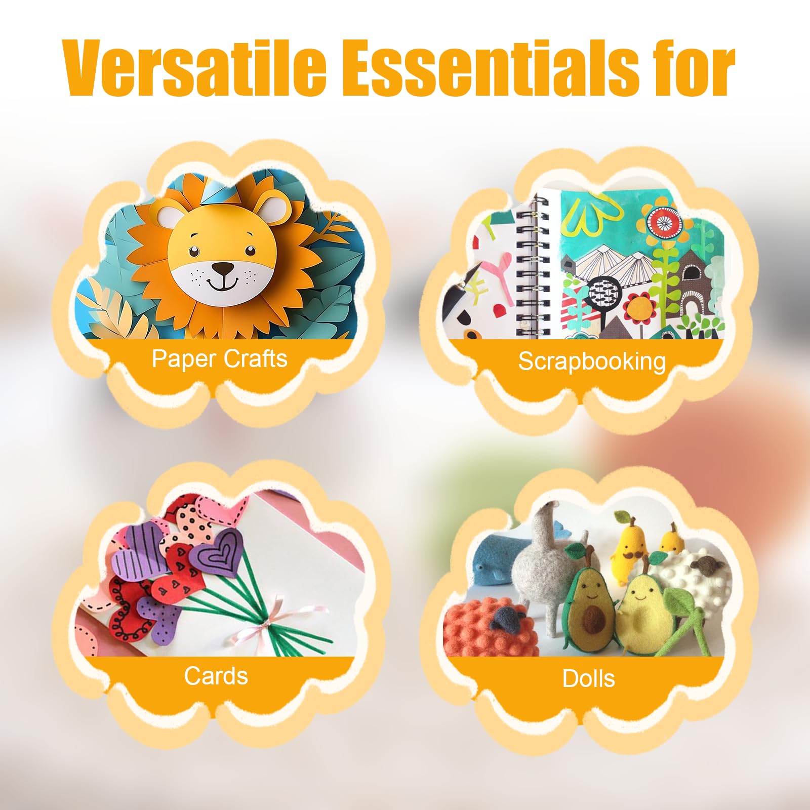 Pezzi Carta Rotondi Elementi di Fissaggio Metallo Fermacampioni Scrapbooking Mini Brads 200