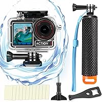 Vista 9 de BO&DQQ Carcasa Subacuática Impermeable Compatible con DJI Osmo Action 5 Pro/Action 4/Action 3, Funda de Cubierta de Buceo de 50 m/164 pies con Kit