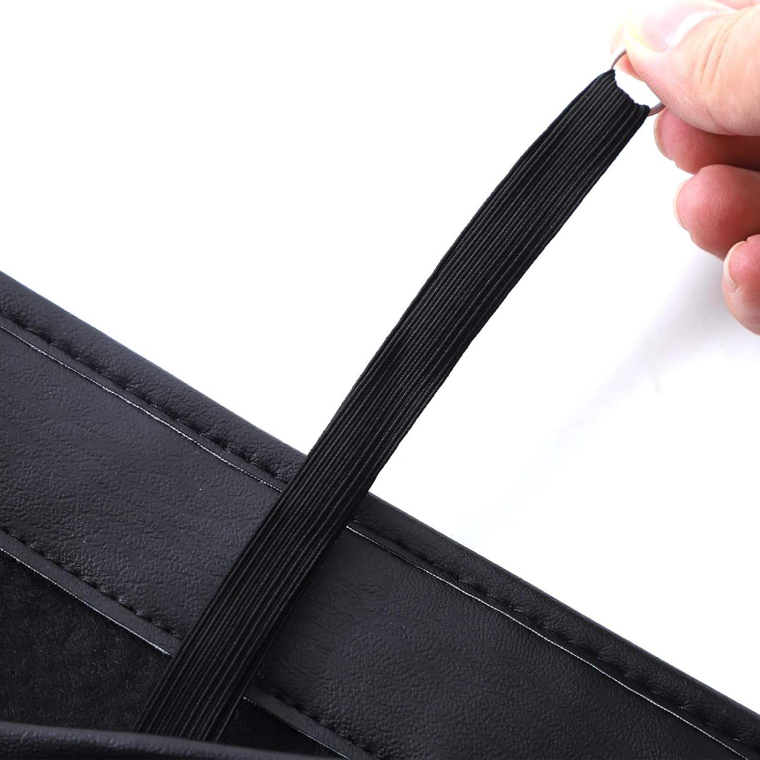 Car Hood Protector Bra, Auto Ventshade Compatible with Nissan Titan 2016-2023, Bug Flector Hood Shield Leather, Hood Bra Front End Nose Mask Accessories (Flag Style)